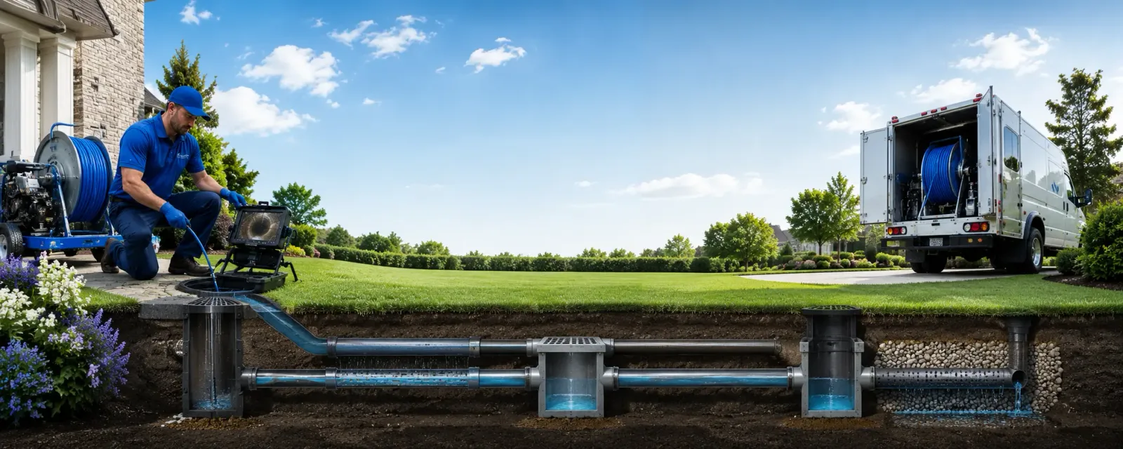 Outdoor drain cleaning information for Longbranch, WA